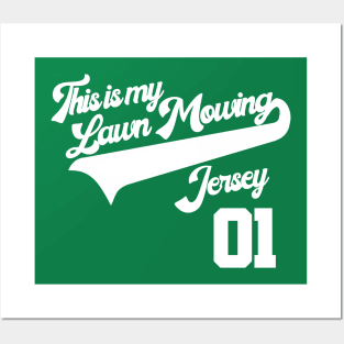 This is My Lawn Mowing Jersey Dad Shirt Posters and Art